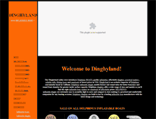 Tablet Screenshot of dinghyland.com